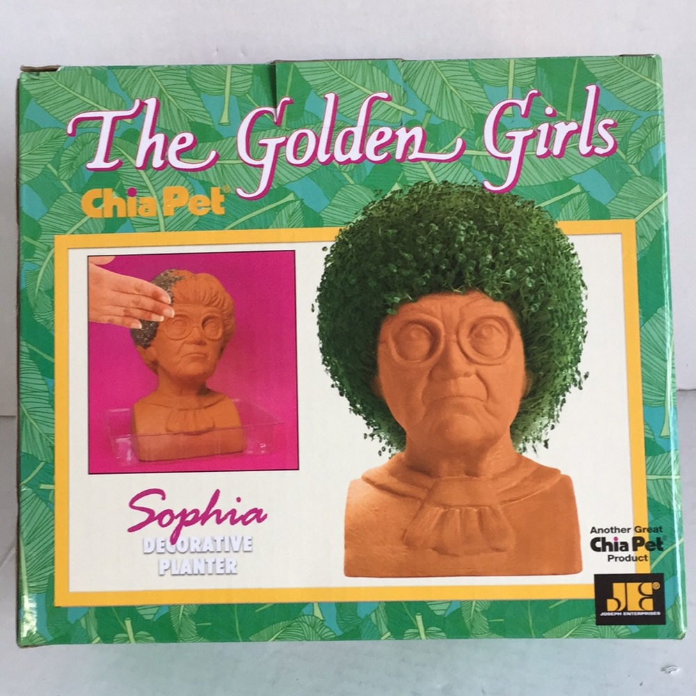 The Golden Girls chia pet Sophia